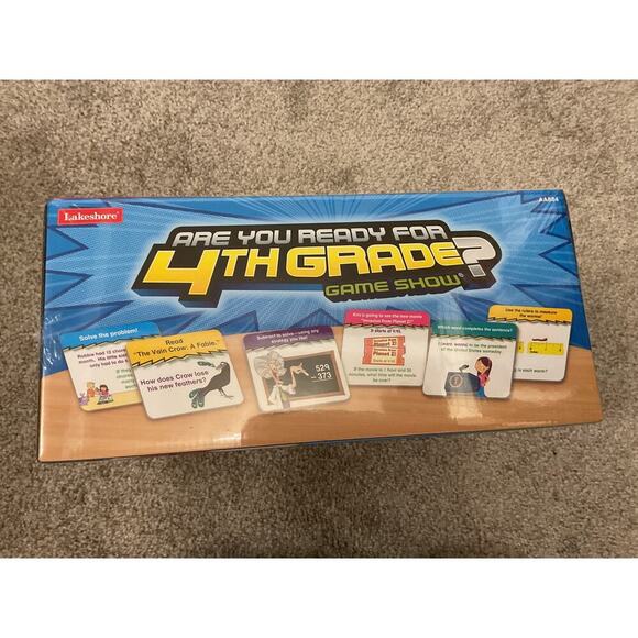 New in Box Lakeshore "Are you Ready for 4th Grade" Game Show Board Game - Picture 2 of 4